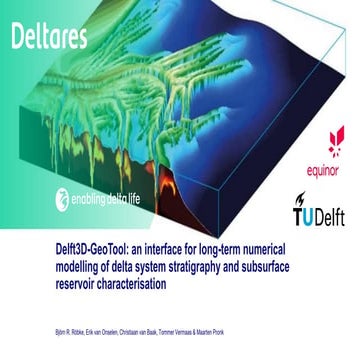 DSD-INT 2025 Delft3D-GeoTool - an interface for long-term numerical modelling...