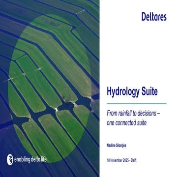 DSD-INT 2025 Introduction to Hydrology Suite - Slootjes