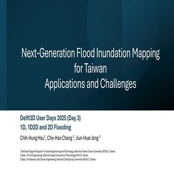 DSD-INT 2025 Next-Generation Flood Inundation Mapping for Taiwan - Challenges...