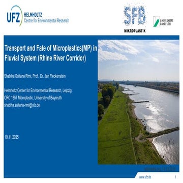 DSD-INT 2025 Transport and Fate of Microplastics in Fluvial System (Rhine Riv...