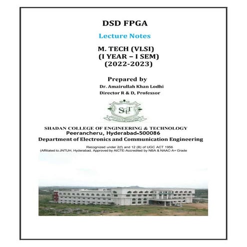 Digital System Design and FPGA