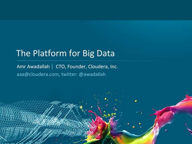 Data Science Day New York: The Platform for Big Data
