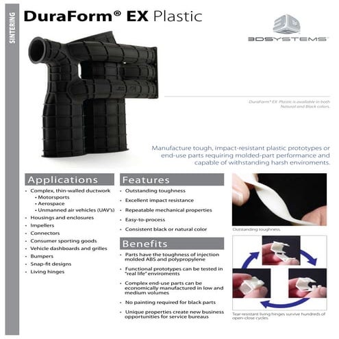 DuraForm Ex Plastic - SLS Systems - Material properties (EN)