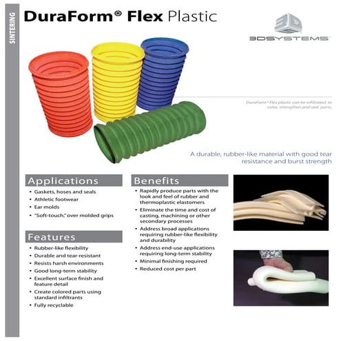 DuraForm Flex Plastic - SLS Systems - Material properties (EN)