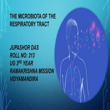 The microbiota of the respiratory tract | PPTX