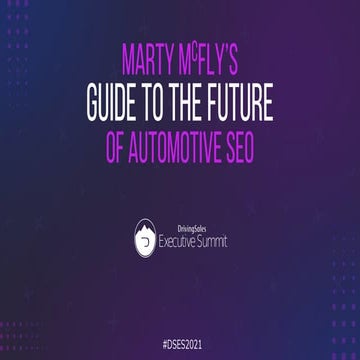 Marty McFly's Guide to the Future of Automotive SEO