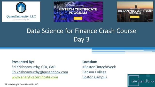 Ds for finance day 3