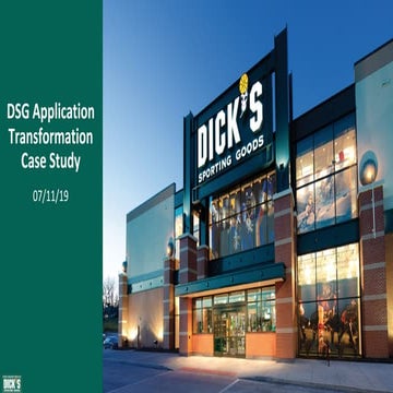 DICK’S Sporting Goods: What is the Future of Retail in a Cloud App World?
