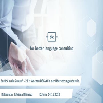 DSGVO in der Übersetzungsindustrie