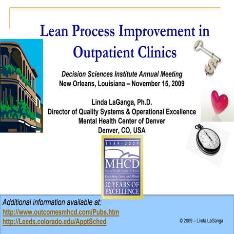Lean Process Improvement In Outpatient Clinics