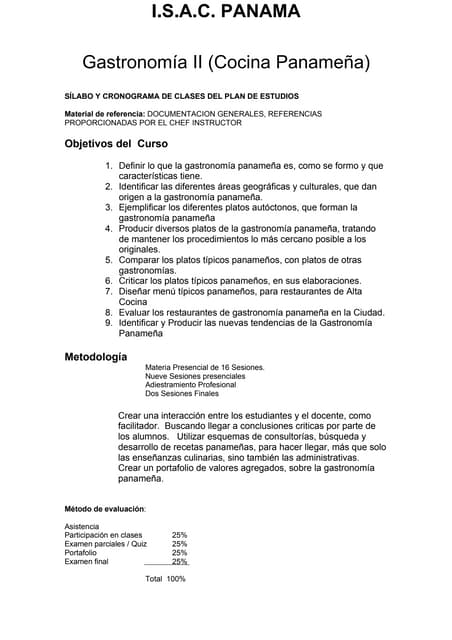 GASTRONOMÍA PANAMEÑA