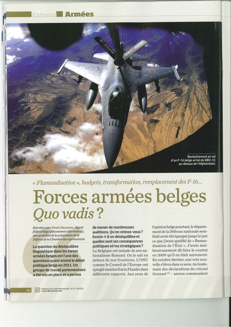 Forces armée belges. Quo vadis