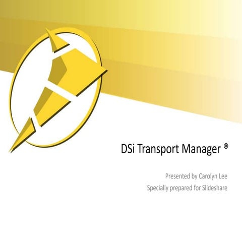 DSi Transport Manager