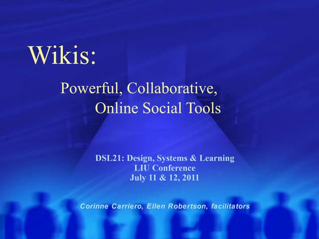 Wiki Workshop for Design, Systems and Learning 