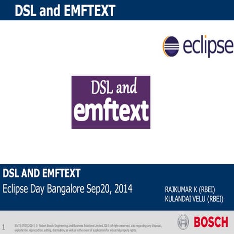 DSL and EMFText