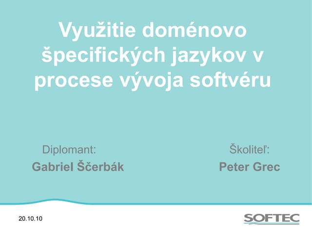 Prezentácia: Diplomový seminár 3