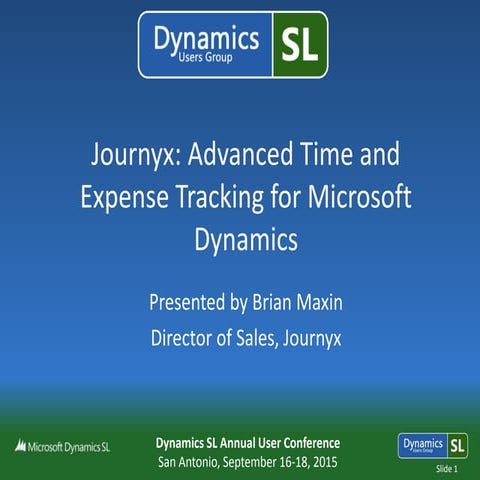 Journyx: Advanced Time and Expense Tracking for Microsoft Dynamics