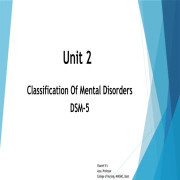 DSM-V Classification-Mental Health Nursing.pptx