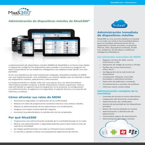 Maas360 overview - MDM Solution