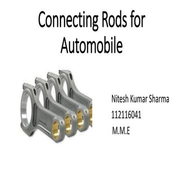 Dsm for connecting rods | PDF