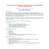 3 rd International Conference on Data Science and Machine Learning ...