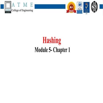 Data structures- Hashing- techniques and types