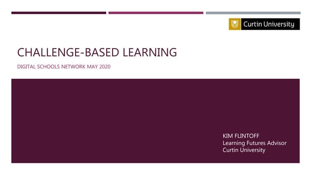 Challenge-based Learning