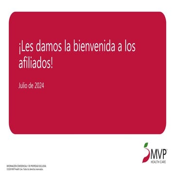 DSNP Member Webinar Presentation Spanish