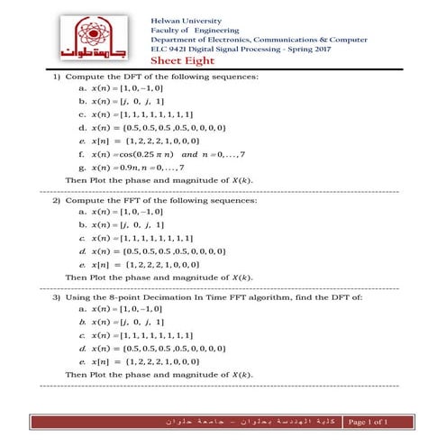 DSP 08 _ Sheet Eight