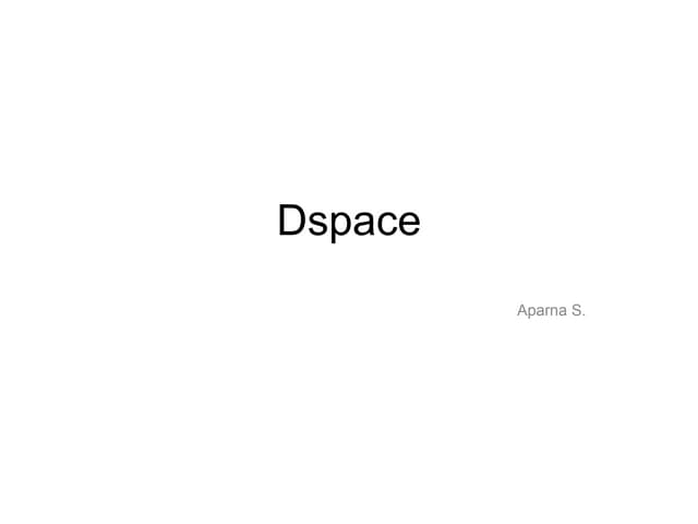 Dspace software