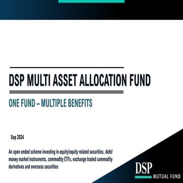 DSP Multi Asset Allocation Fund Presentation