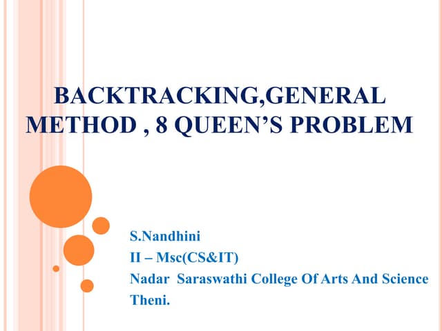 data structures- back tracking