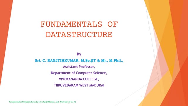 Fundamental of Datastructure