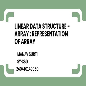 Data Structure Semester 3 Presentation on representation of array.pdf