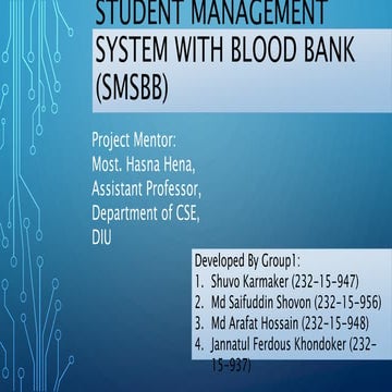 DS Project presentation of Student Management System | PPTX | Computing ...