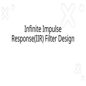 Filter Presentation for Digital Signal Processing