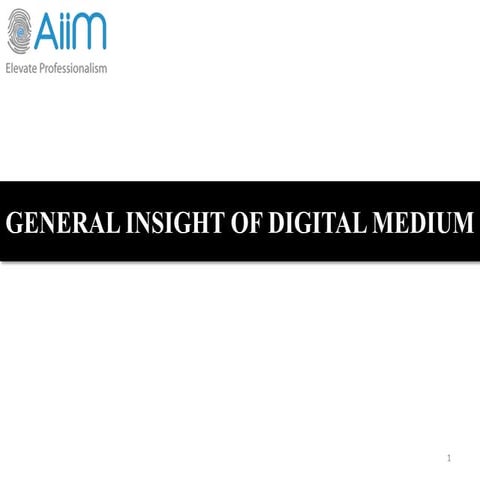 DSP - General insights of digital medium - Version 1