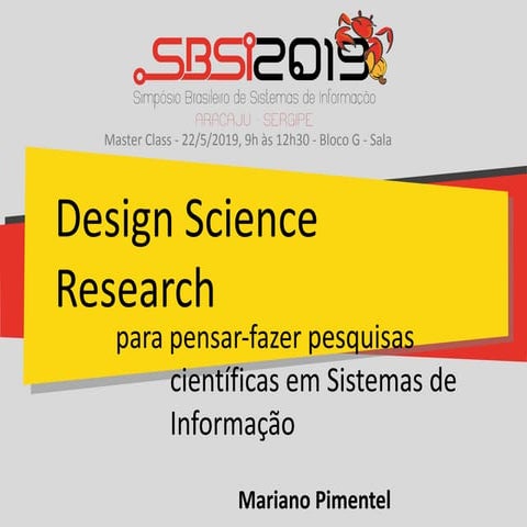 design science research aula pr[atica 12 | PDF