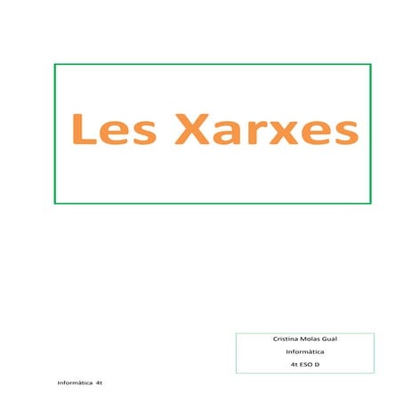 Xarxes 4t ESO | DOCX
