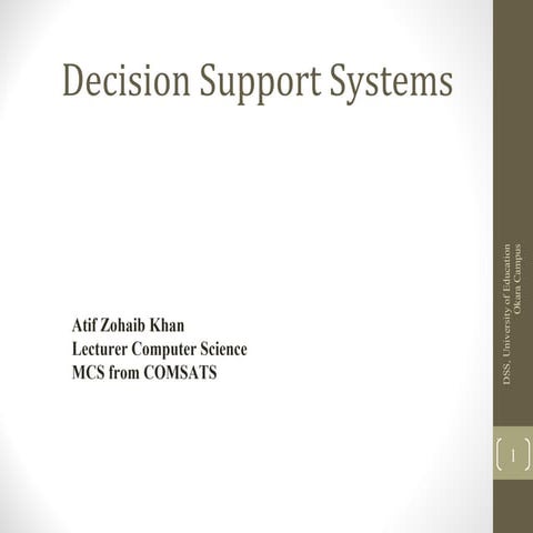 DSS and decision support system and its types | PPTX