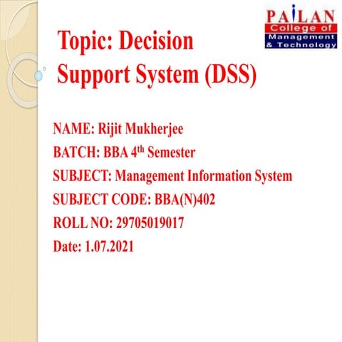 Project DSS.pptx (Decission Support System)
