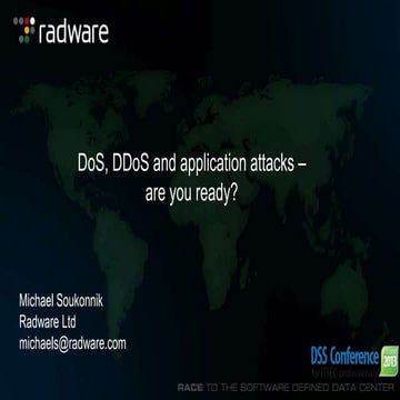 DSS ITSEC 2013 Conference 07.11.2013 - Radware - Cyber Attacks Survival Guide