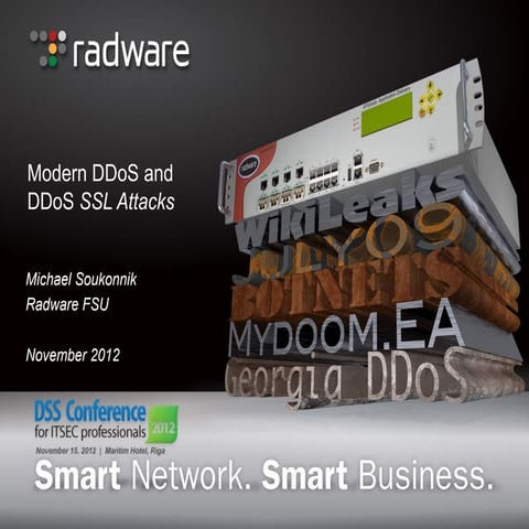 DSS ITSEC Conference 2012 - Radware - Protection from SSL DDOS Attacks
