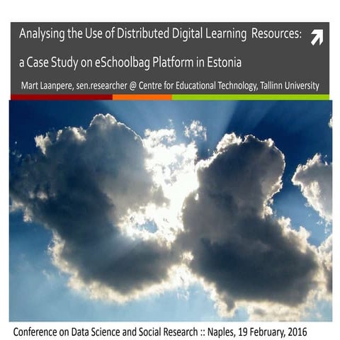 Analysing the Use of Distributed Digital Learning  Resources