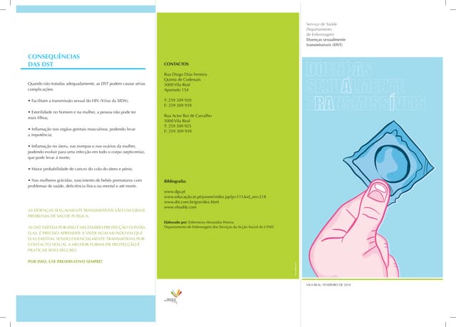 Folheto de doenças sexualmente transmissíveis