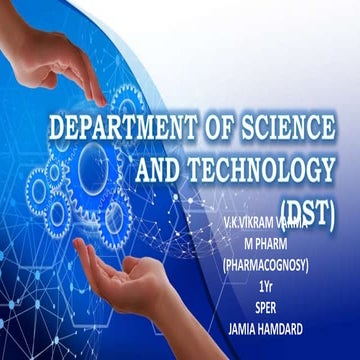 Department of Science and Technology(DST)