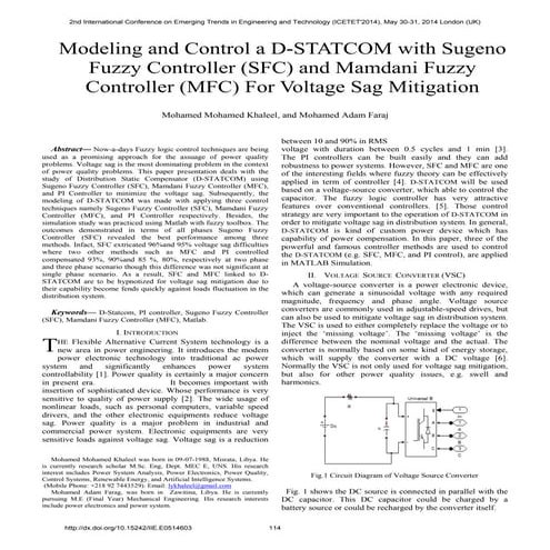  modeling and control a d-statcom with sugeno and mamdani fuzzy logic control...