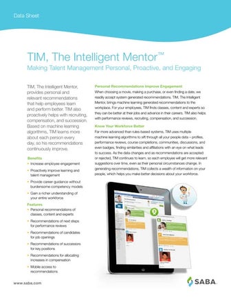 TIM: The Intelligent Mentor