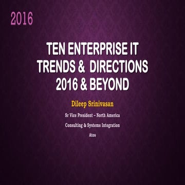 The top 10 IT trends for 2016