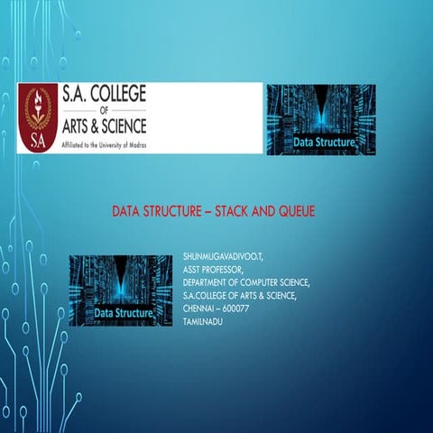 DS UNIT 2 PPT.pptx stack queue representations | PPTX